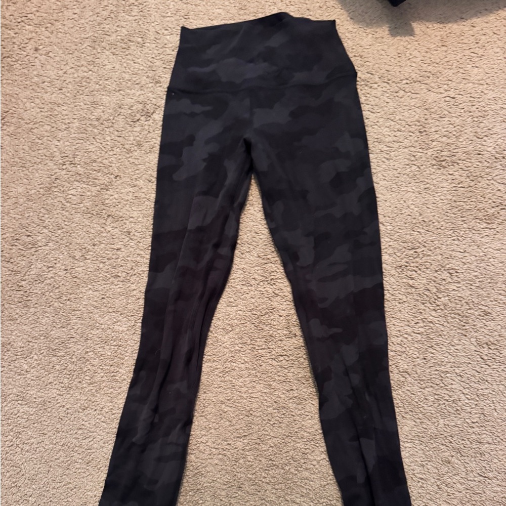 lululemon athletica Black Camo Leggings